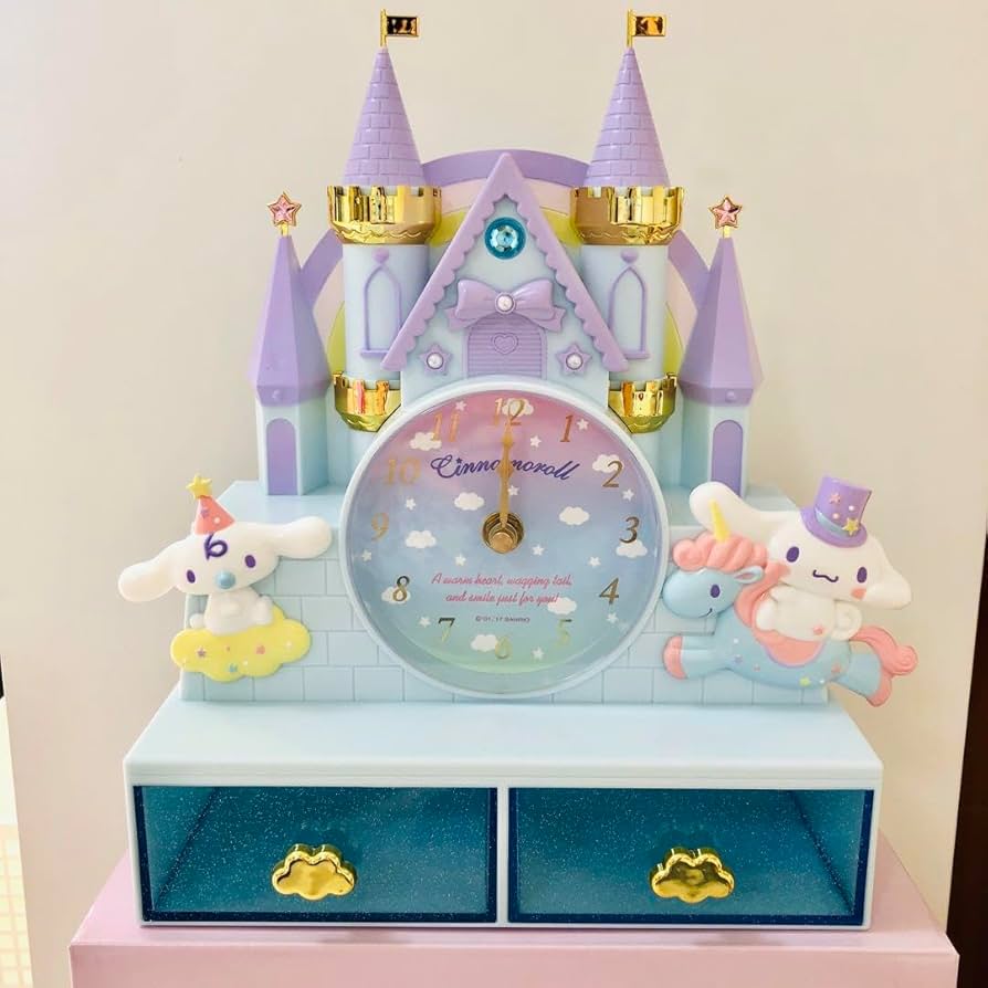 シナモロール チェスト付きクロック